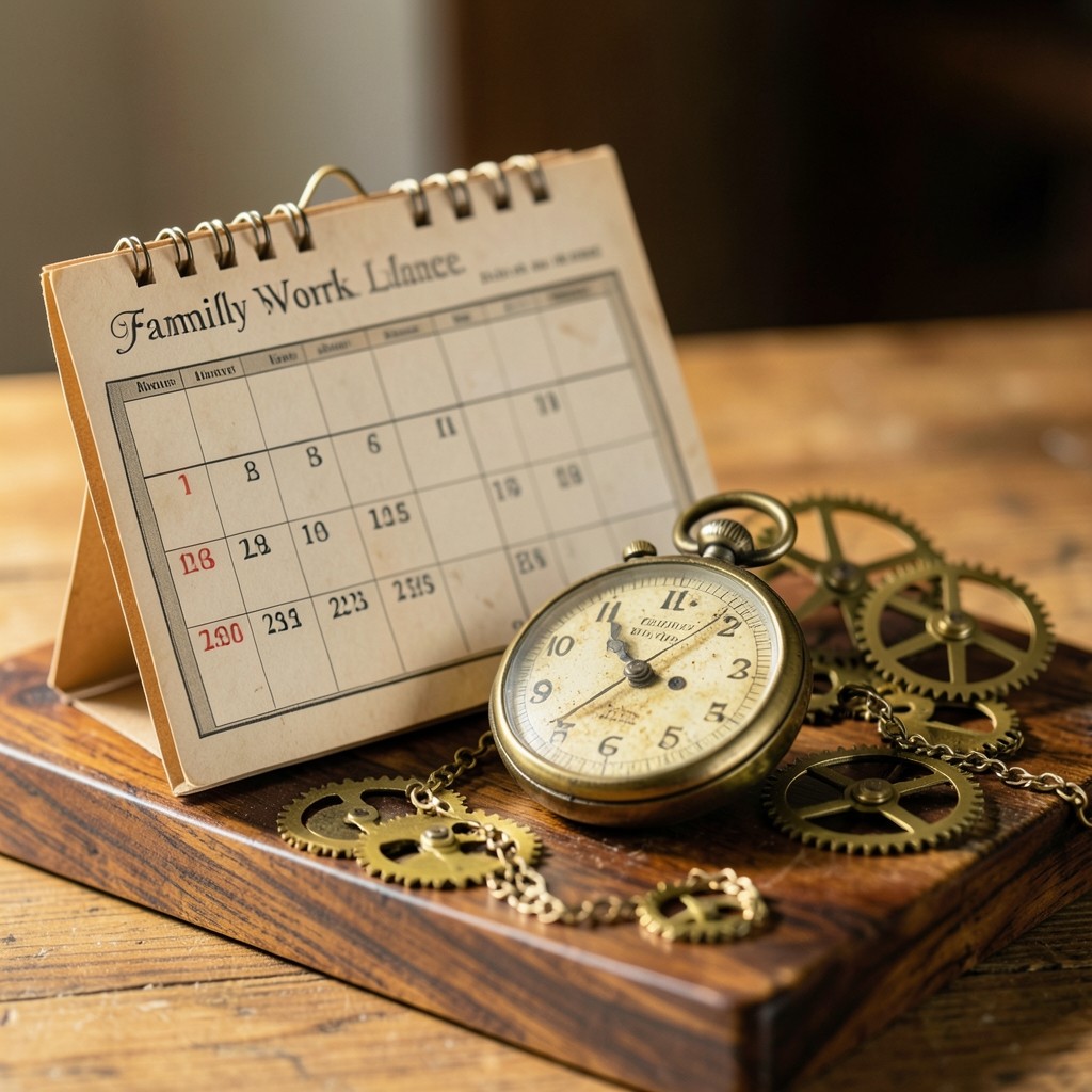 Calendario laboral con fechas de permiso parental marcadas
